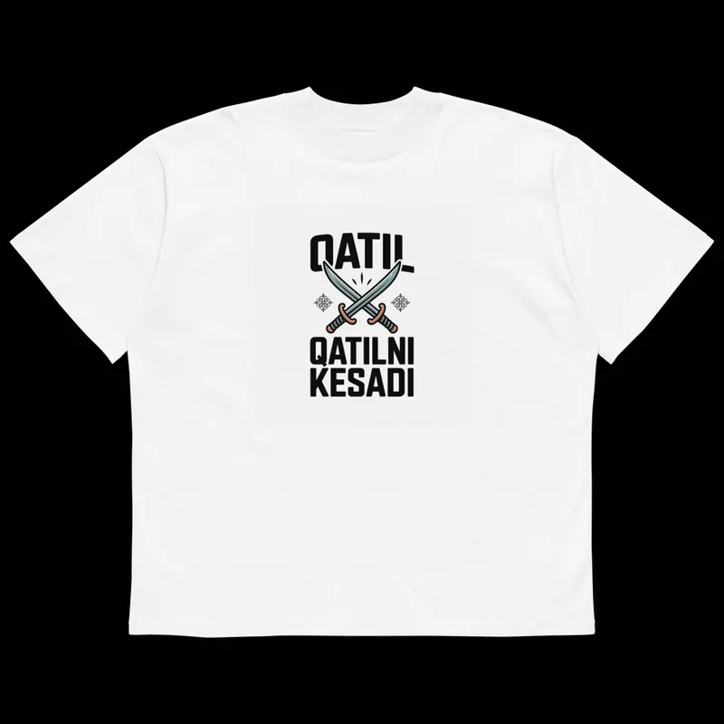 QATL QATLNI KESADI — Premium Oversized Futbolka — фото 5