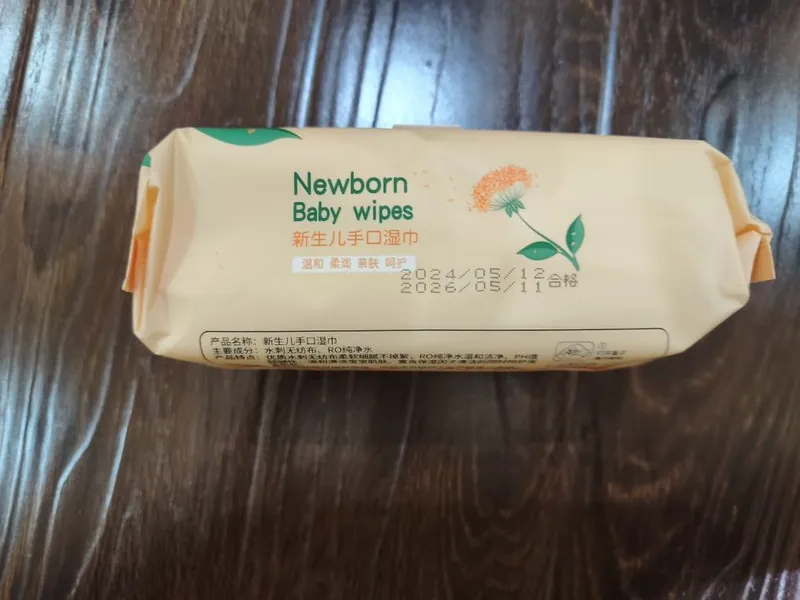 Детские влажные салфетки Newborn Baby Wipes 60 штук — фото 2