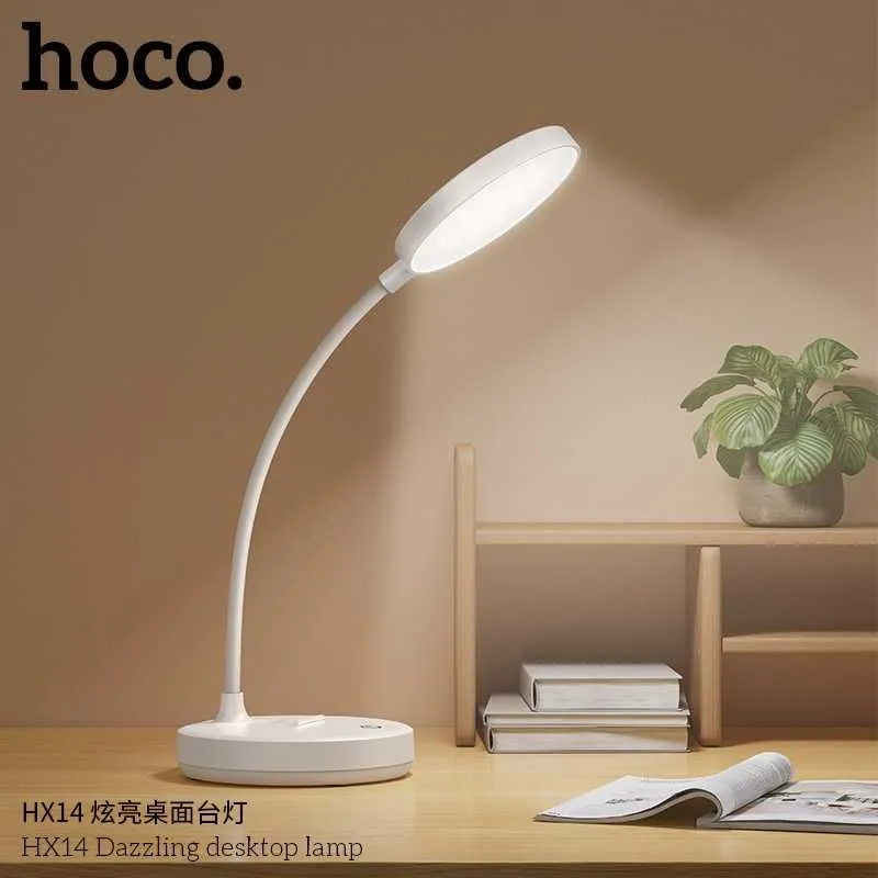Hoco HX14 Dazzling Беспроводная Настольная Лампа Wireless Desk Lamp — фото 1