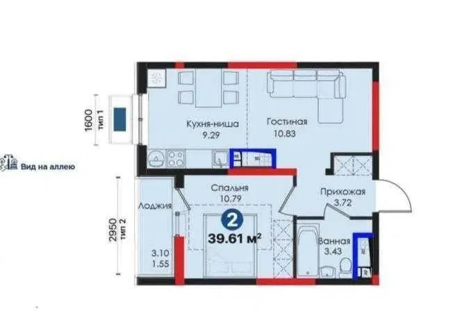 Продаётся 2-комнатная квартира в ЖК NRG Meros 7
