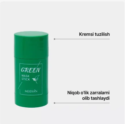 Yuz uchun tayoqcha niqobi Green Mask qora nuqta — фото 2