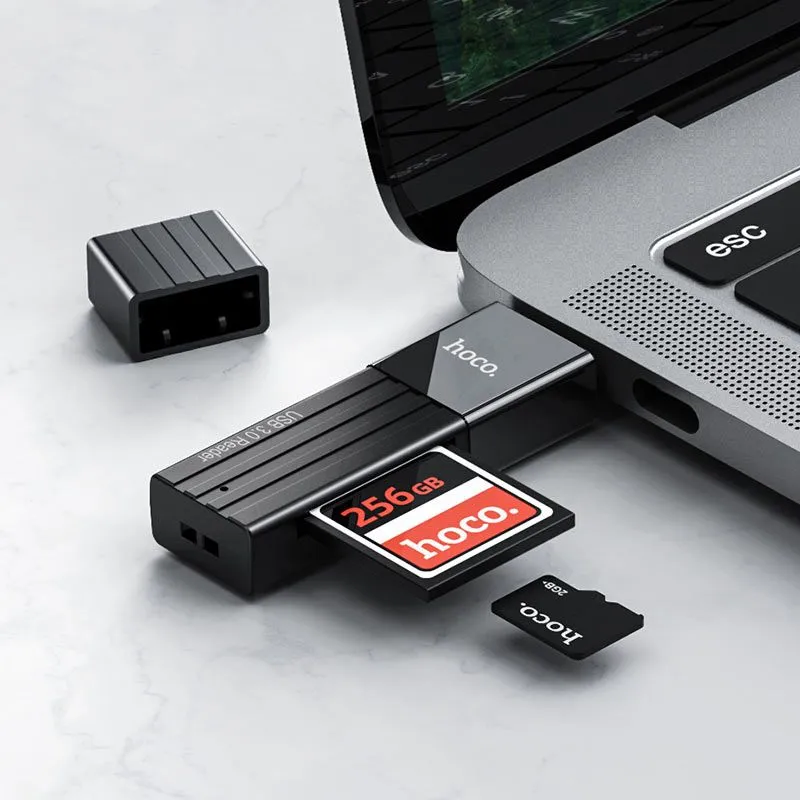 Fleshka uchun hoco card reader (kart o‘qigich) adapter 1