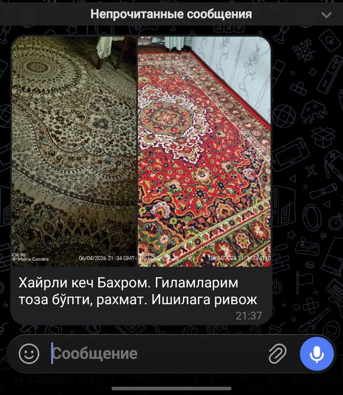 Gilam yuvish / Стирка ковров / Гилам ювиш / — фото 2