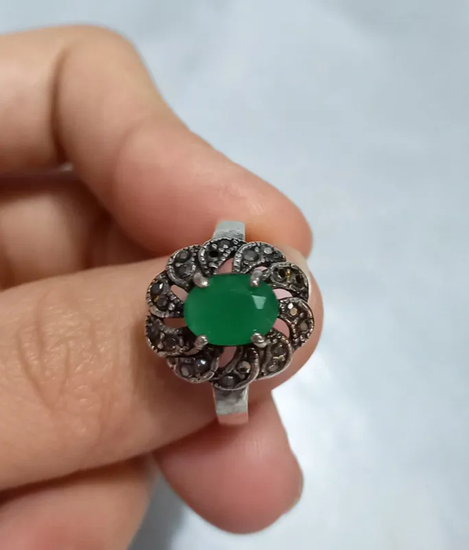 кольцо серебро