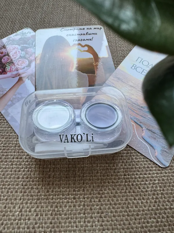 Контейнер "VAKÓLi" прозрачно-чёрный для кон. линз — фото 2
