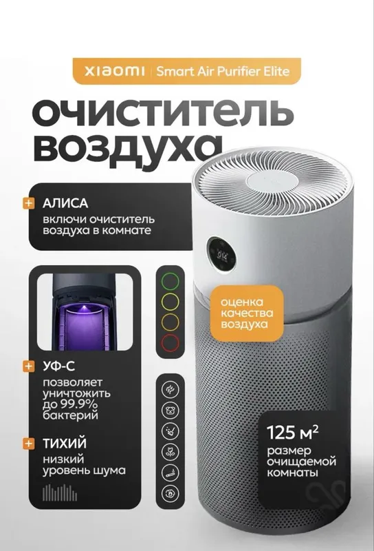 Очиститель. Xiaomi Elite 125 квадрат глобалная Havo tozalagich• — фото 1
