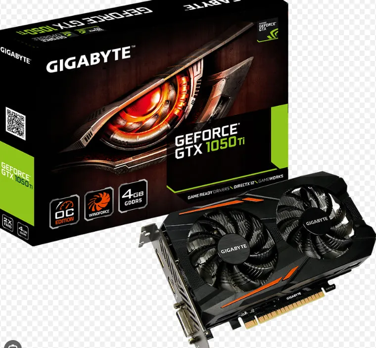 Продаётся: Gigabyte GeForce GTX 1050 Ti OC 4GB 4