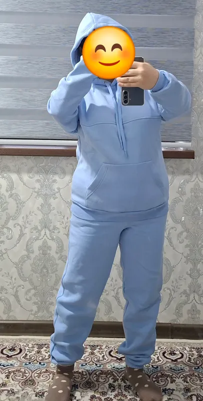Утеплённый спортивный костюм мягонький 1