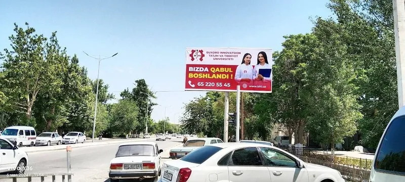 Nukusda bannerda reklama/Баннерная реклама в Нукусе/Tashqi reklama. — фото 4