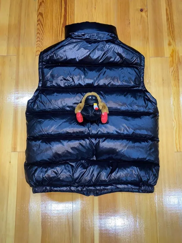 Жилет Moncler | Черный Глянец | Пуховик | Идеальное состояние — фото 2