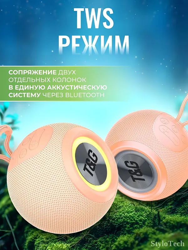 Беспроводная колонка, портативная акустика с RGB 2 Беспроводная колонка, портативная акустика с RGB 2