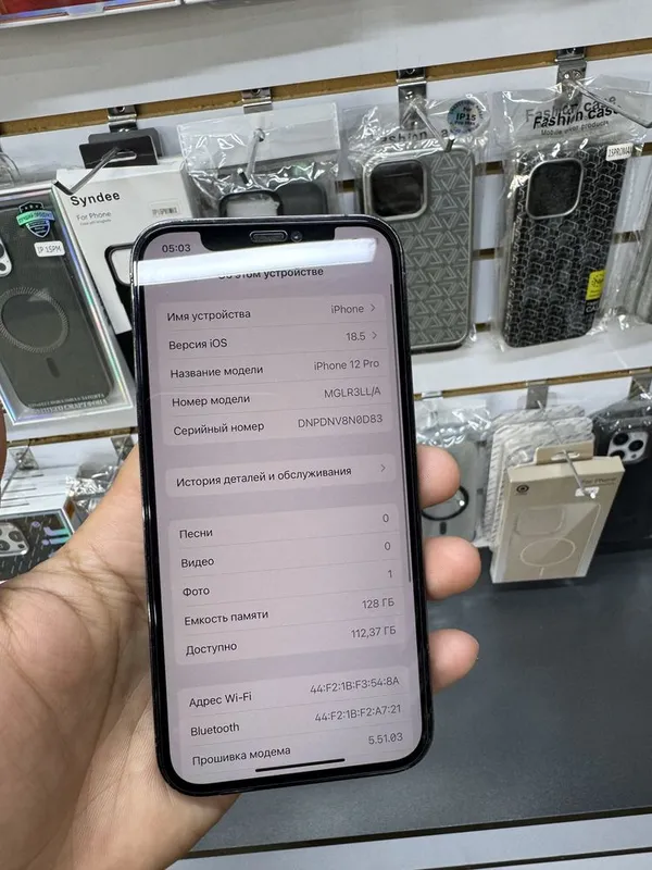 iphone 12 pro 128GB xolati yaxshi fase id ishledi aybi yuq — фото 5