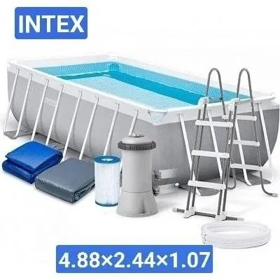 Каркасный |Бассейн| INTEX |bassen |basseyin |4.88×2.44×1.07 достафка