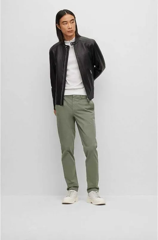 Куртка BOSS «Monty» из натуральной овечьей кожи, 52 regular fit коричн 6