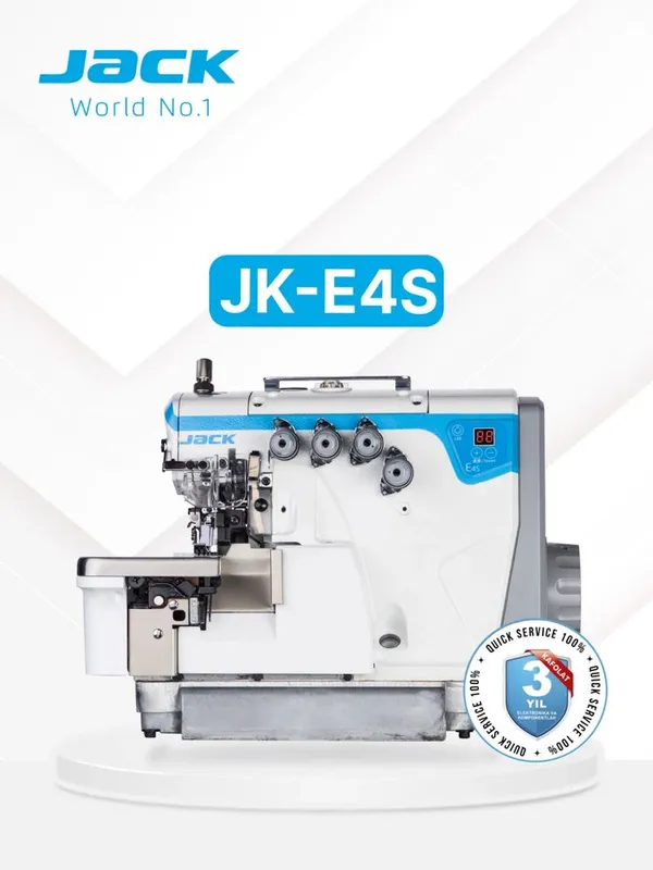 JACK E4S overlok yengi karobkada rasmiy dilerdan xarid qiling!