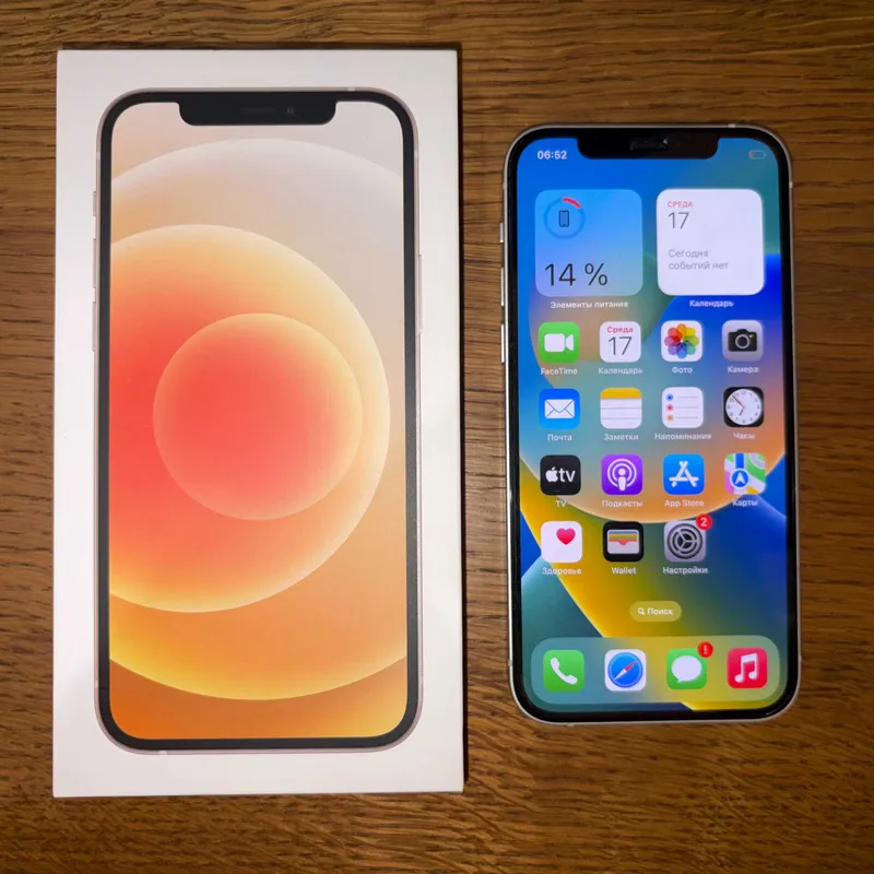 IPhone 12 64 Gb белый в идеальном состоянии, 72 % 2 IPhone 12 64 Gb белый в идеальном состоянии, 72 % 2
