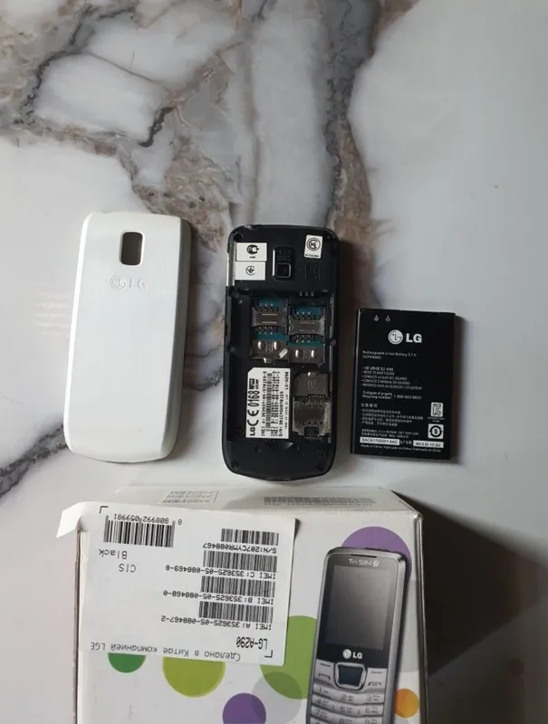 LG A290 легенда,3 sim, imei зарегистрирован 3