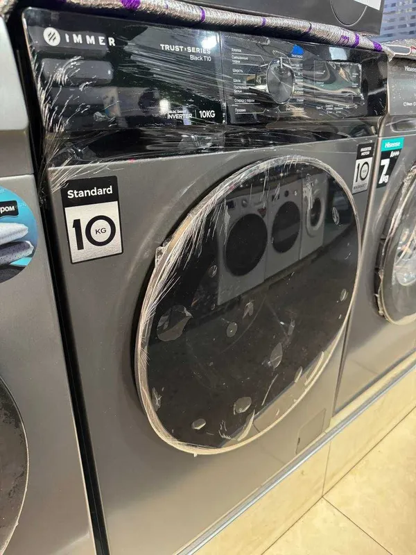 Стиральная машина IMMER 10 кг Black T10 Inverter Steam — фото 1