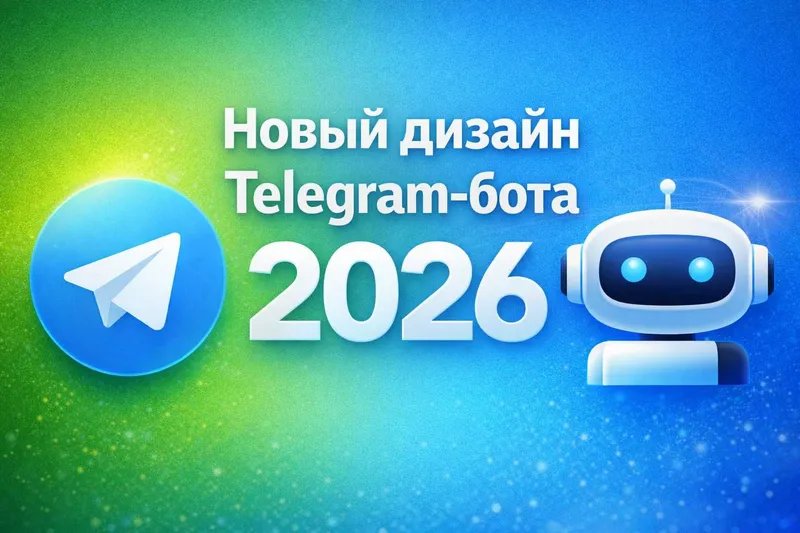 Обновим дизайн вашего Telegram-бота. Поддержка и доработка ботов.