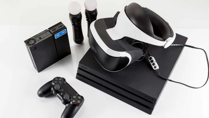 Sony PlayStation 4 (512-GB) + Sony VR 1 (Полная рабочая система VR)