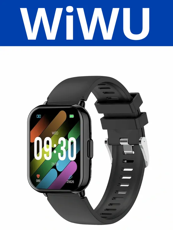 WIWU Smart Watch Yurak urishi,SpO2,kaloriya hisobi WIWU Smart Watch Yurak urishi,SpO2,kaloriya hisobi