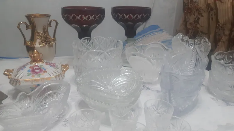 Xrusstal idishla komplekt 2 Xrusstal idishla komplekt 2