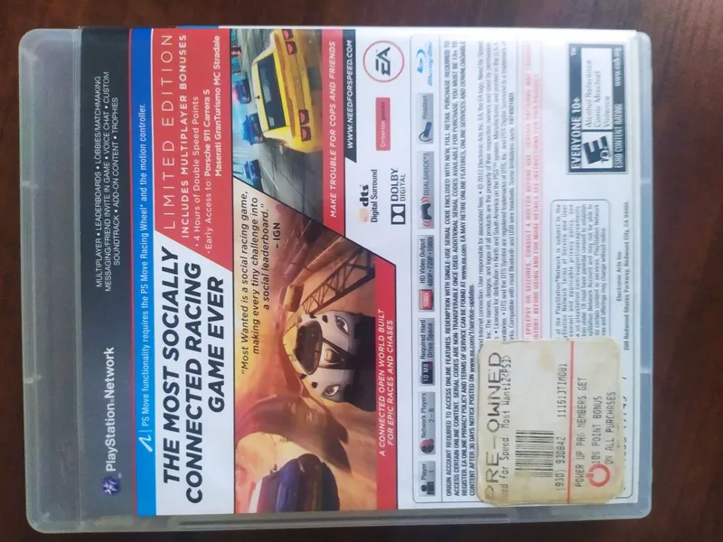 Disk Need for speed Most wanted Limited edition — фото 1