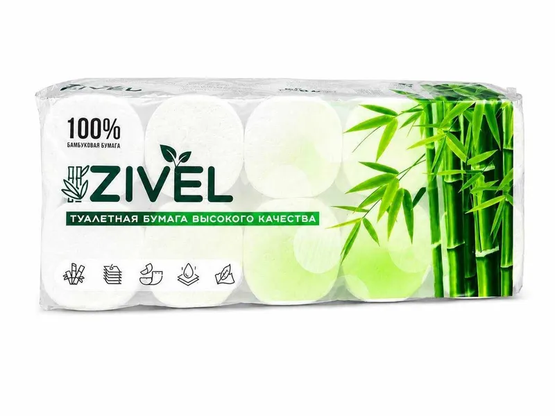 Туалетная бумага Zivel, 6 слоя