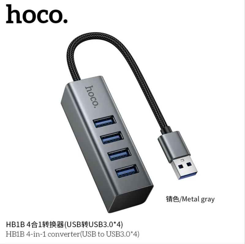 Адаптер Hoco HB1B USB -4 USB 3.0 — фото 1