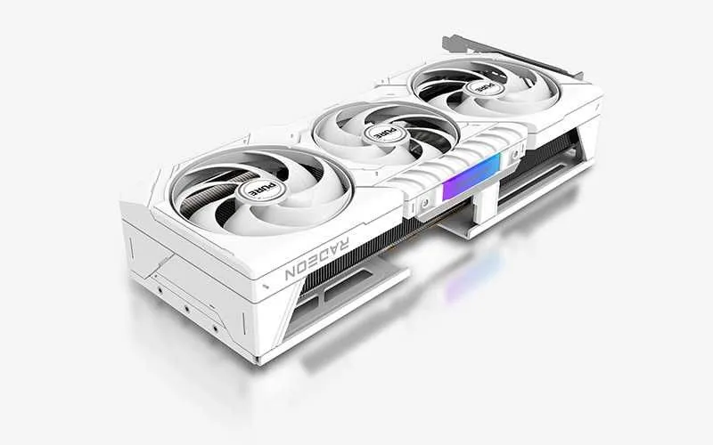 ; Видеокарта SAPPHIRE Pure AMD RADEON RX9070XT 16Gb white — фото 3