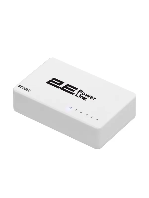 Коммутатор 2E PowerLink SF105C, 5 портов, Plug & Play, белый — фото 2