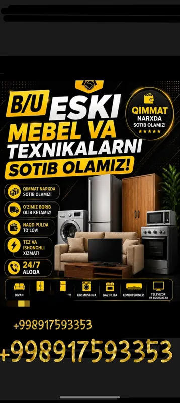 Eski mebel sotib olaman