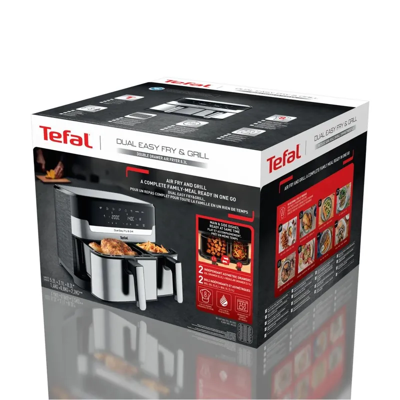 Аэрогриль Tefal Dual Easy Fry & Grill 8,3 л EY905D10 — фото 3