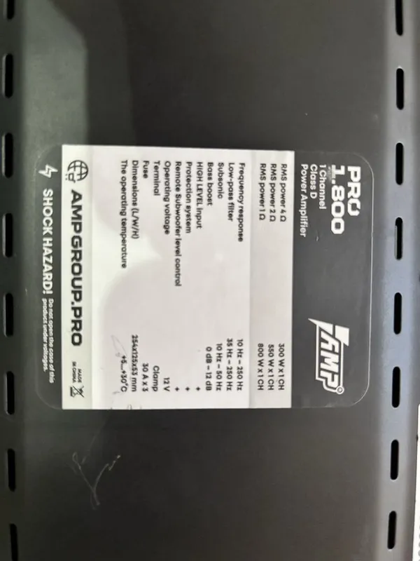 Уселитель AMR Pro 1.800w 2 Уселитель AMR Pro 1.800w 2