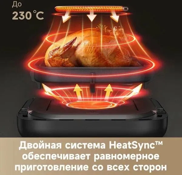 Аэрогриль от бренда "Trouver FD 10 Pro" white 6L, белого — фото 3