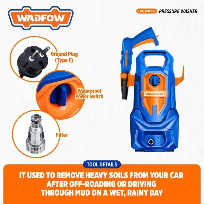 Wadfow WHP3A14 High Pressure Washer