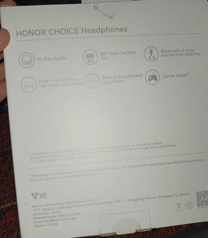 Honor Choice Headphones novushnik yangi, ishlatilmagan — фото 1