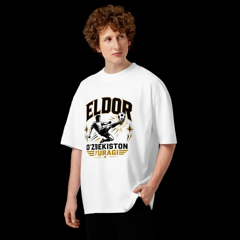 ELDOR O'ZBEKISTON YURAGI — Premium Oversized Futbolka