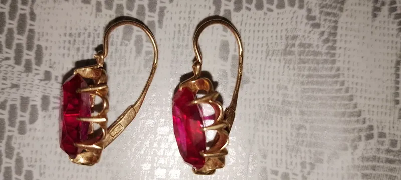 Серьги золотые 583проба — фото 1