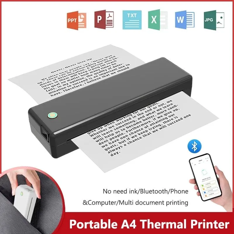 А4 portable thermal printer 1