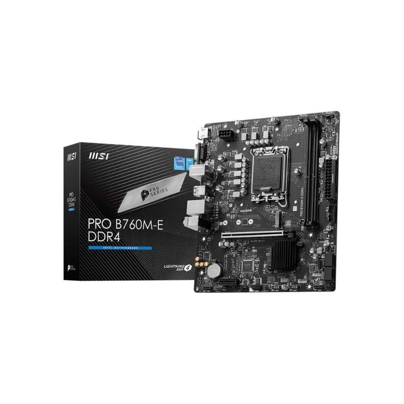 Материнская плата MSI / PRO B760M-E / B760 / LGA1700 / DDR4 1 Материнская плата MSI / PRO B760M-E / B760 / LGA1700 / DDR4 1