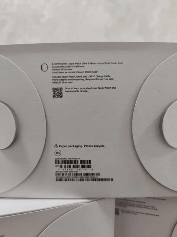 Iwatch ultra 3 black titan natural titan