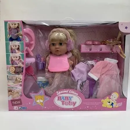 Кукла писает в горшок baby toby
