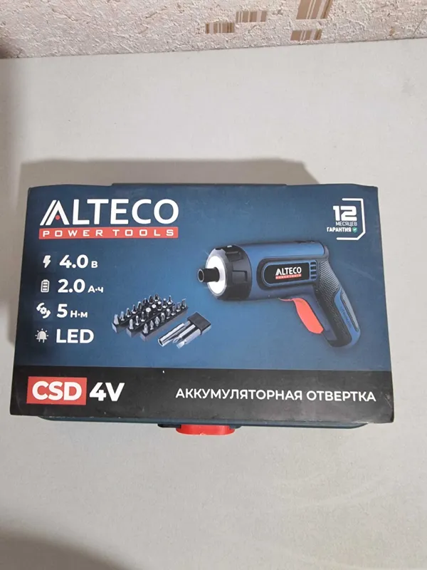 Аккумулятор отвертка ALTECO 1 Аккумулятор отвертка ALTECO 1