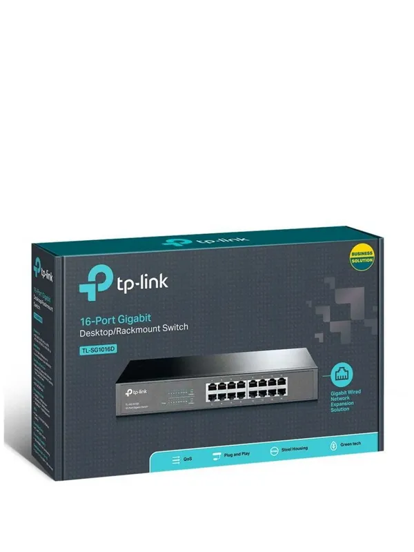 Коммутатор Гигабитный 16 портов TP-LINK TL-SG1016D — фото 3 Коммутатор Гигабитный 16 портов TP-LINK TL-SG1016D — фото 3