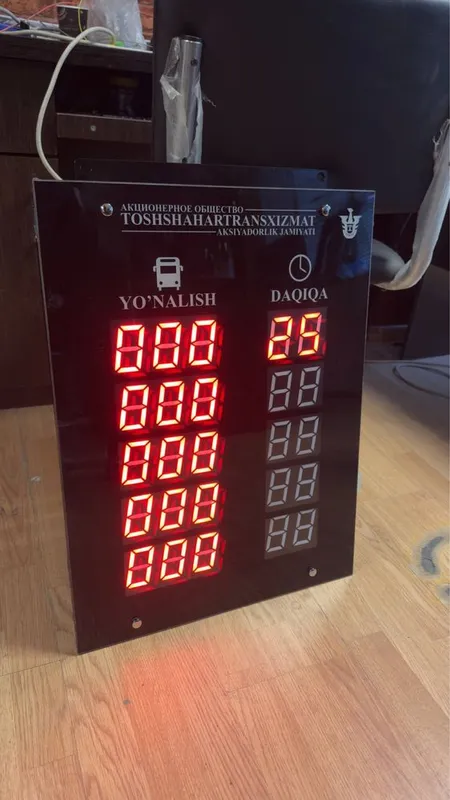 Elektron Tablo Avtobuslar bekatlar uchun — фото 1