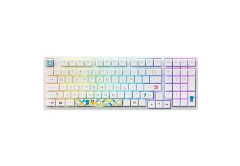 } Клавиатура Akko 3098B Doraemon Rainbow CS Jelly Pink RGB