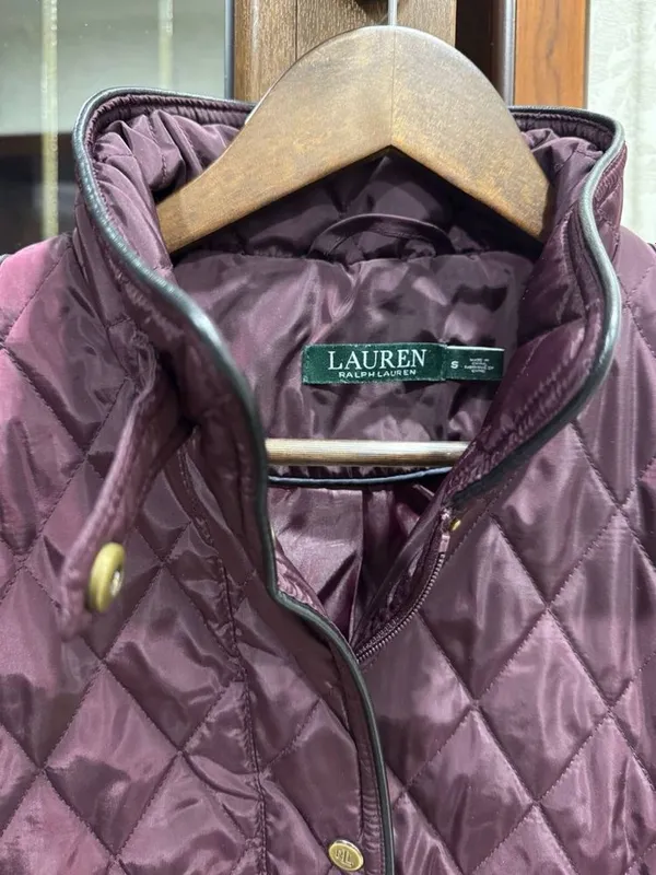 Бордовая куртка Lauren Ralph Lauren, б/у, размер S — фото 1