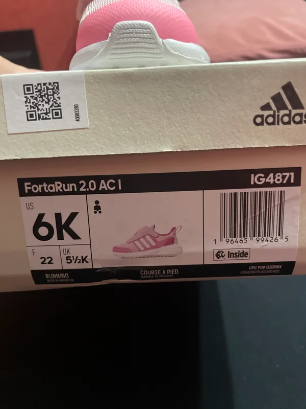 Adidas FortaRun 2.0 AC детские кроссовки 22 размер 4 Adidas FortaRun 2.0 AC детские кроссовки 22 размер 4