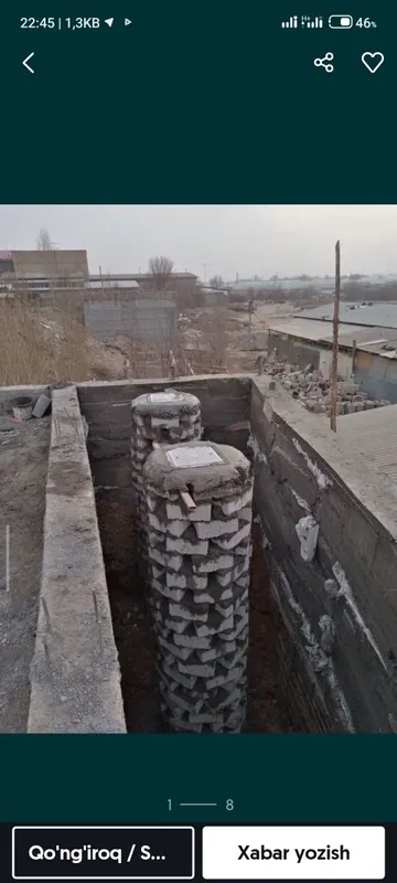 Транша Ура Яма Падивол Тунел казиш ишлари Сантихника полне устанобкала — фото 2